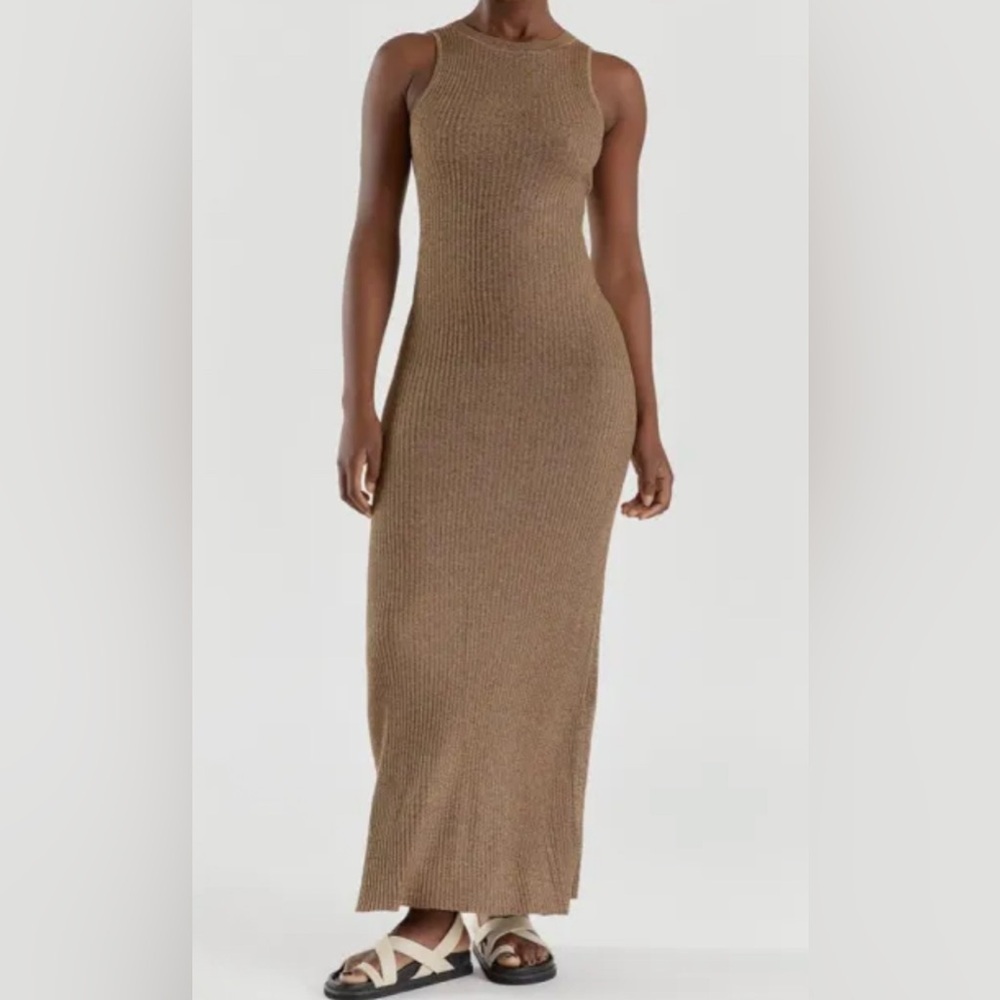 DISSH Zanthe Choc Marle Knit Maxi Dress large - Picture 11 of 12